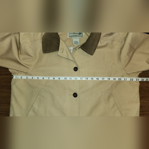 Mint 2BN cond (L) Women's L.L.Bean Lined button front jacket + cord trim accents - Picture 10 of 14